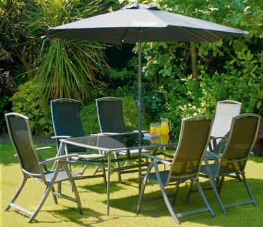 6, 8 or 10 seater aluminium furniture suite 325