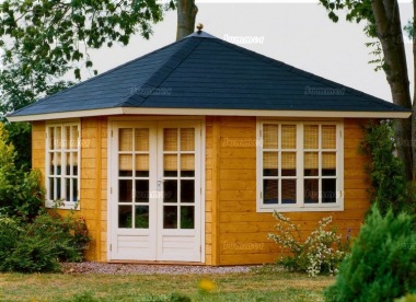 Corner Summerhouse Log Cabin 259