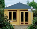 Hipped 28-45mm Summerhouse Log Cabin 307